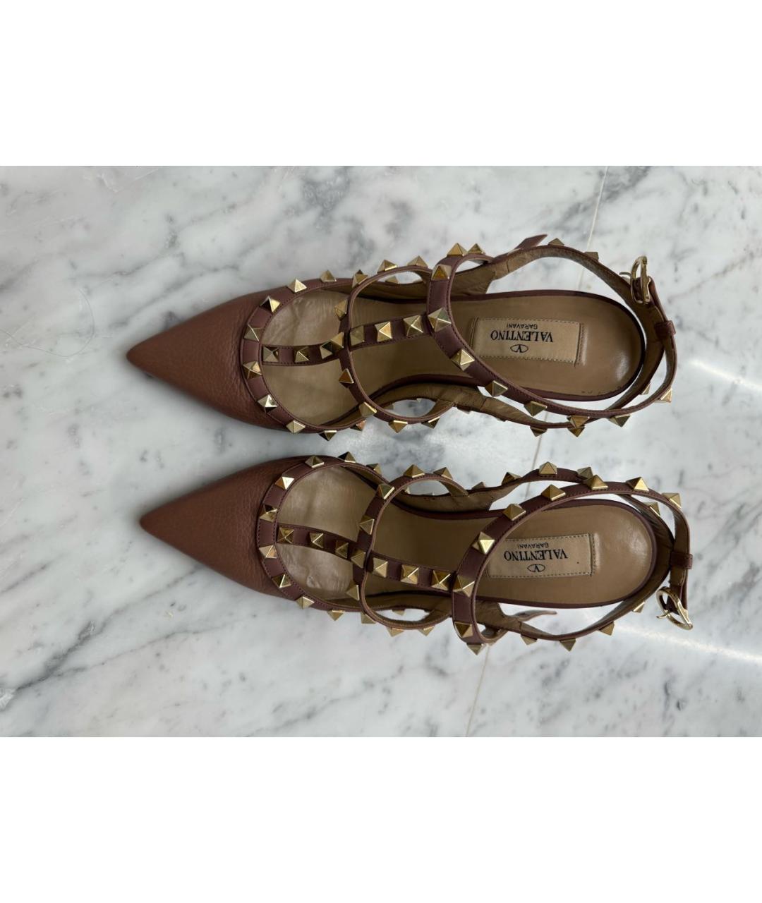 VALENTINO Коралловые кожаные туфли, фото 2