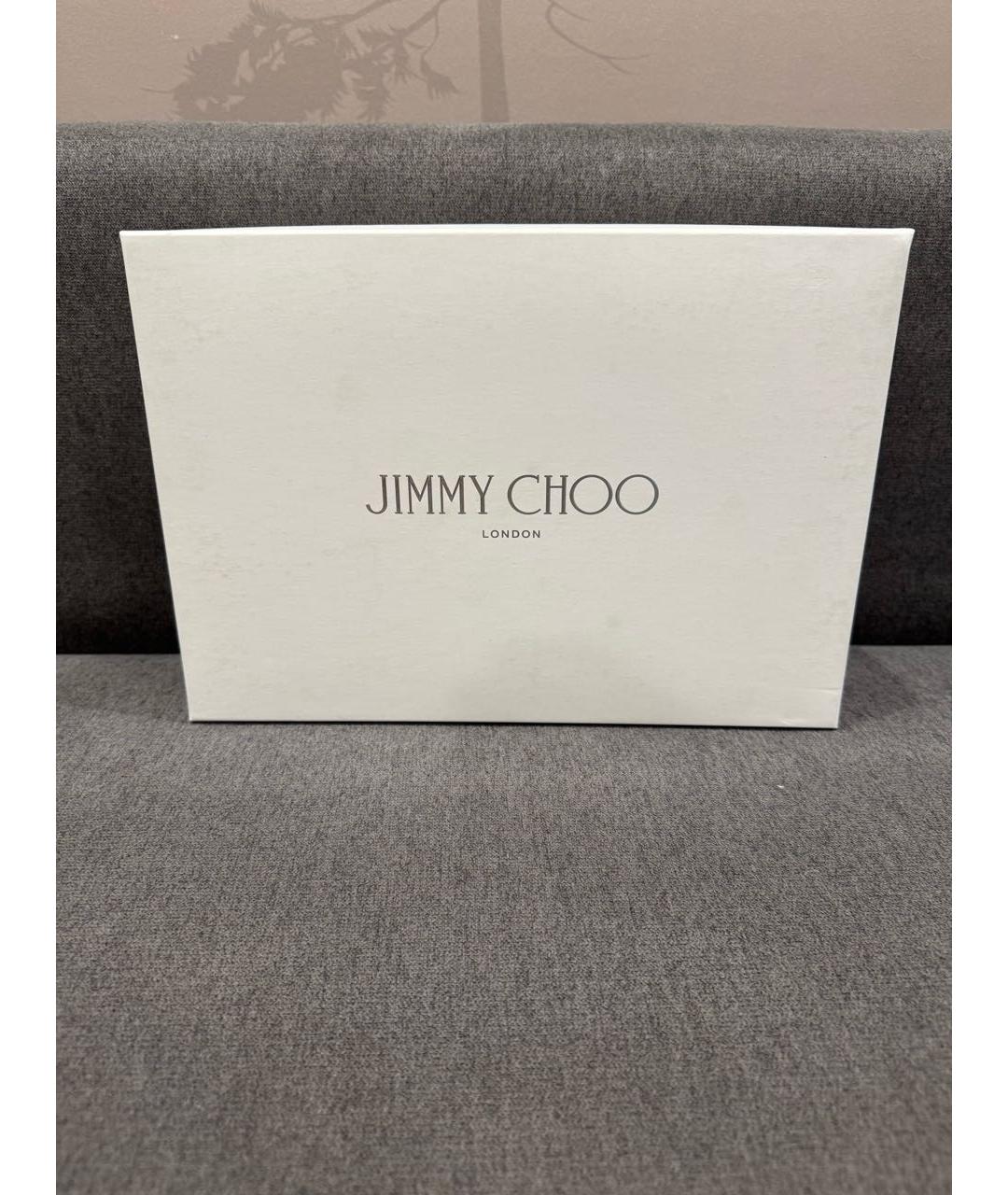 JIMMY CHOO Белые кожаные кеды, фото 7