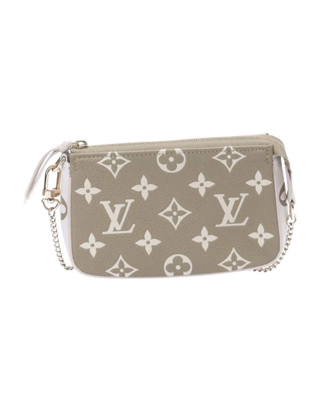 LOUIS VUITTON Бежевая кожаная сумка с короткими ручками, фото 1