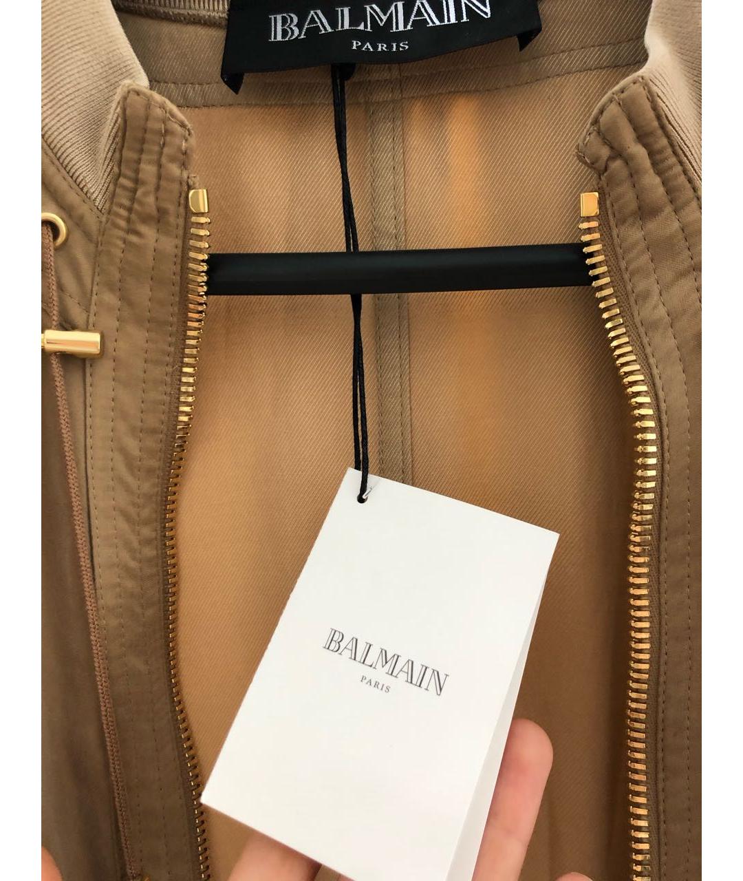 BALMAIN Бежевая парка, фото 3