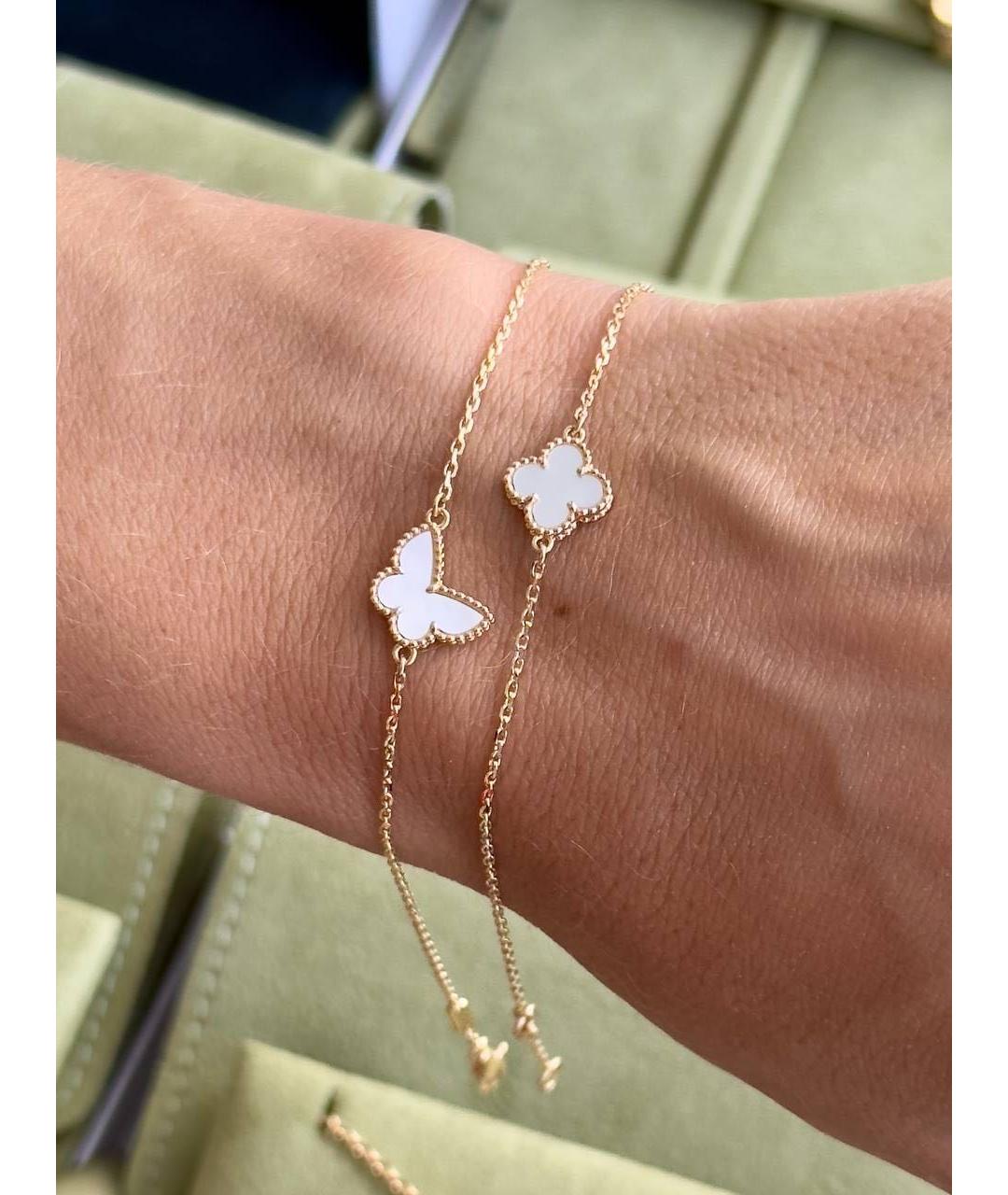 VAN CLEEF & ARPELS Белый браслет из желтого золота, фото 5