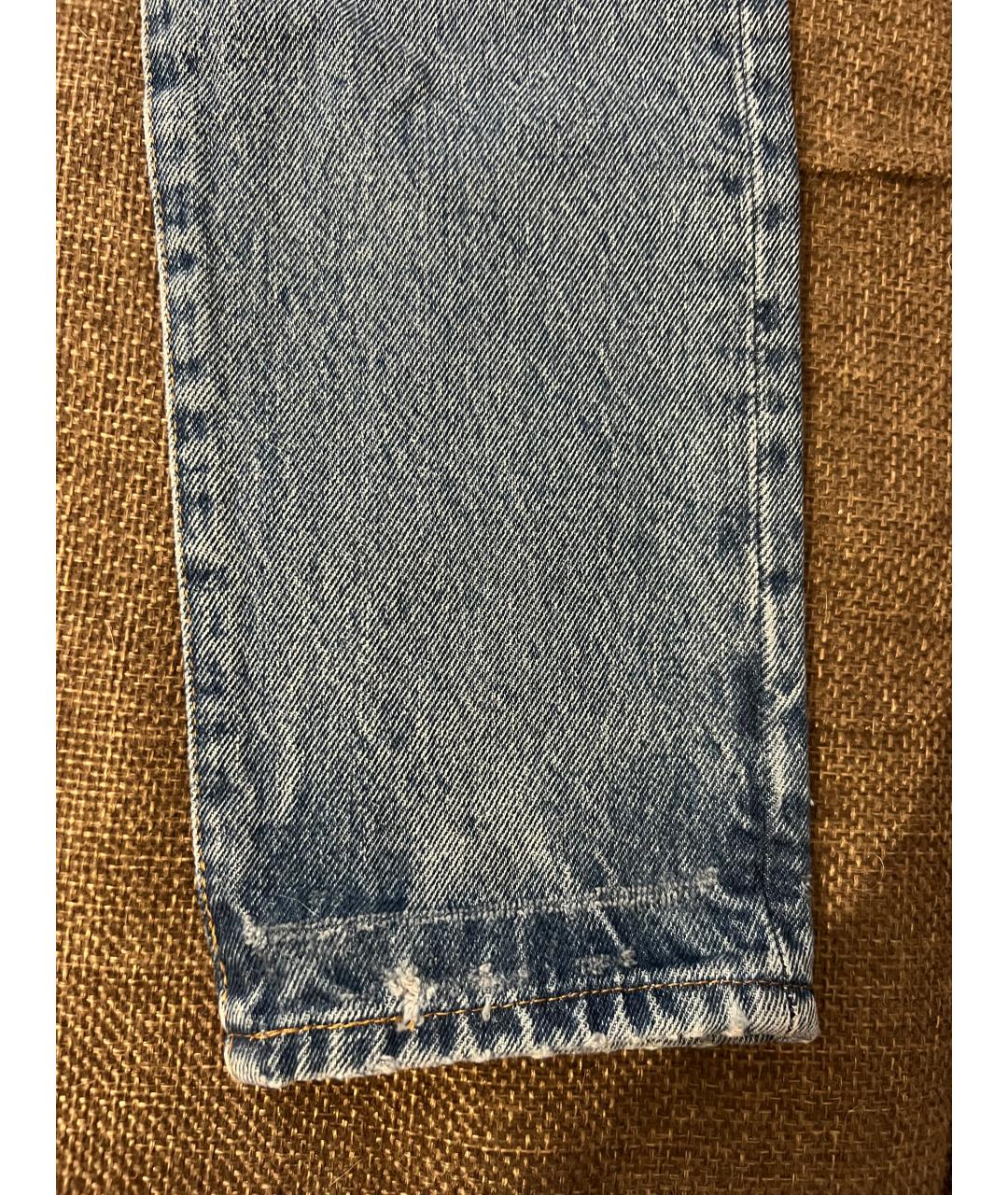 LEVI'S Синие хлопковые прямые джинсы, фото 9