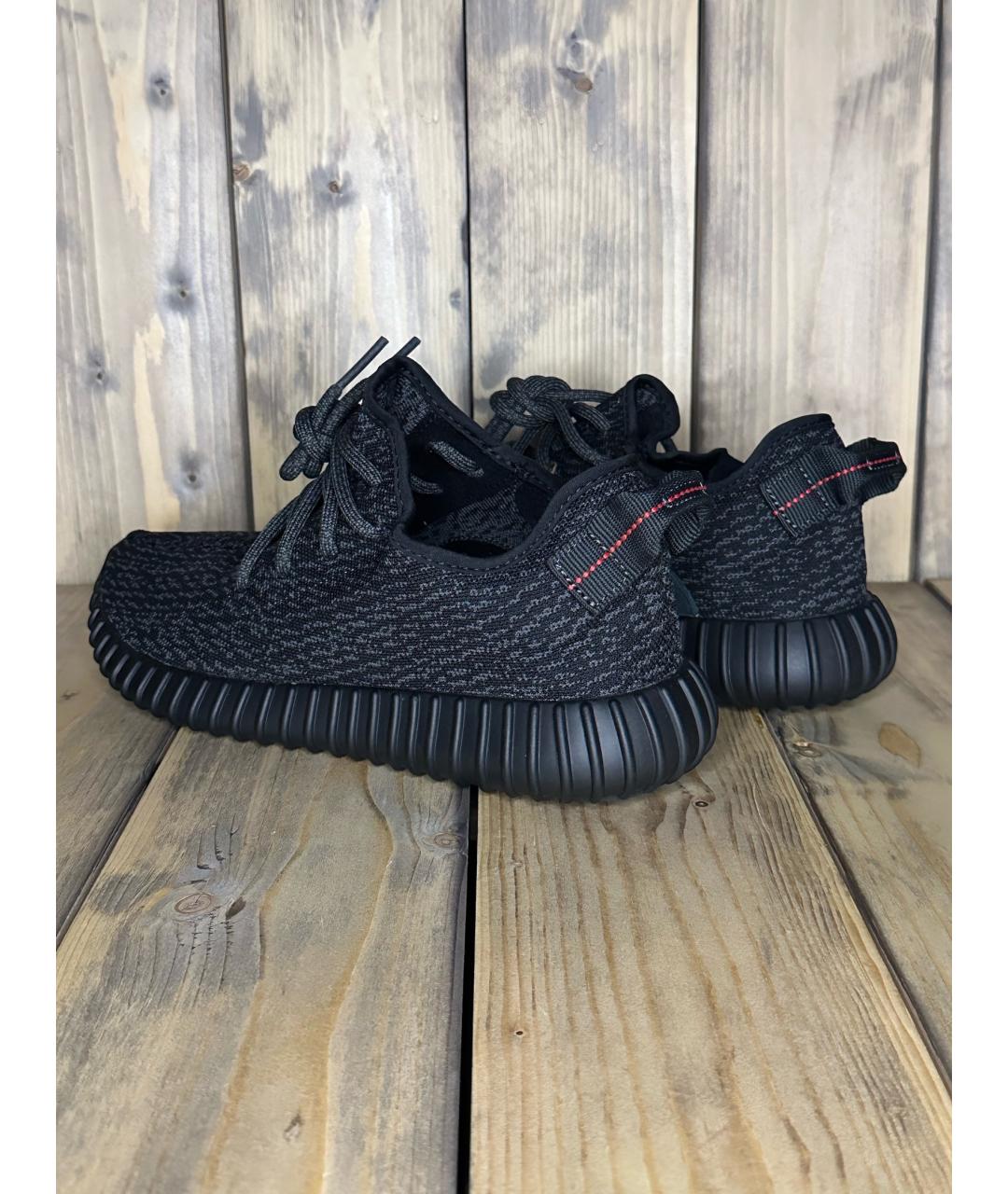 ADIDAS YEEZY Черные низкие кроссовки / кеды, фото 3