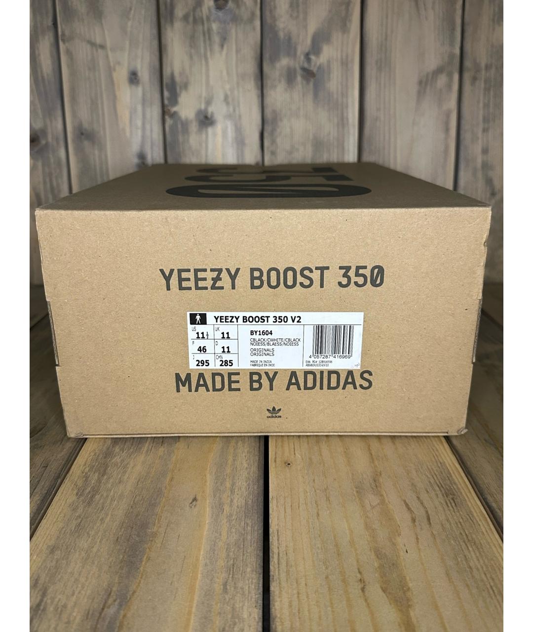 ADIDAS YEEZY Черные низкие кроссовки / кеды, фото 6