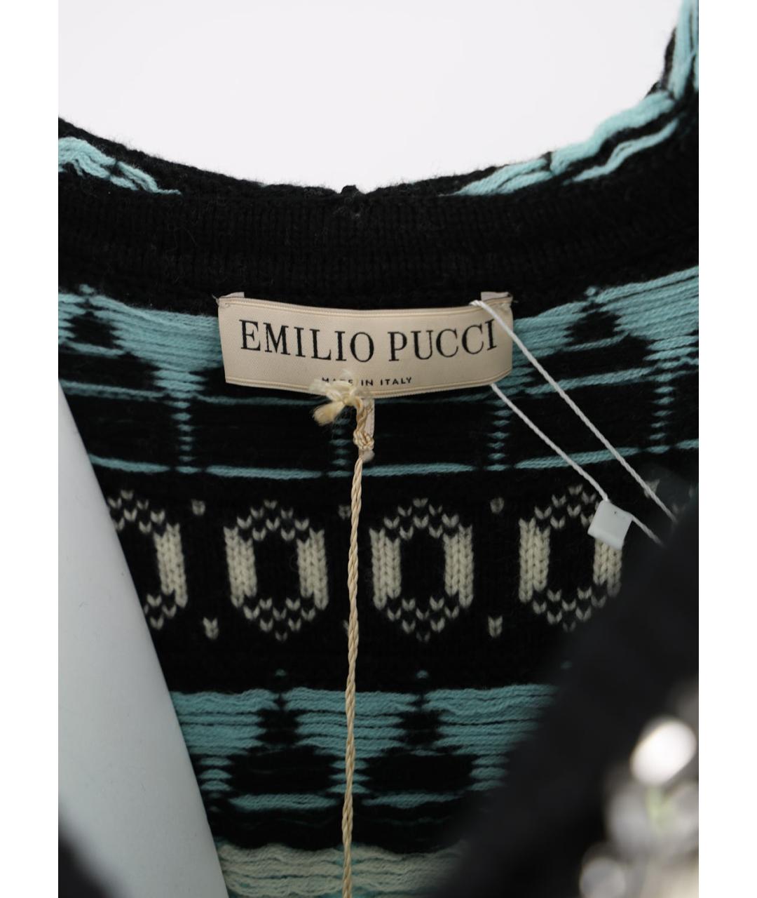 EMILIO PUCCI Мульти шерстяное повседневное платье, фото 3