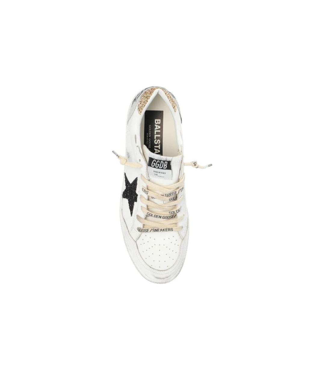 GOLDEN GOOSE DELUXE BRAND Белые кожаные кеды, фото 4