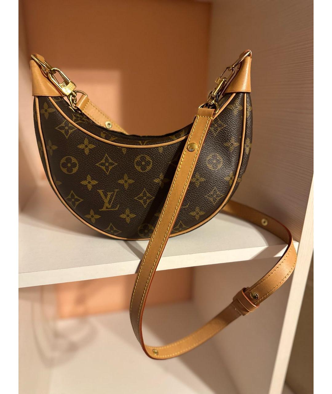 LOUIS VUITTON Коричневая сумка через плечо, фото 5