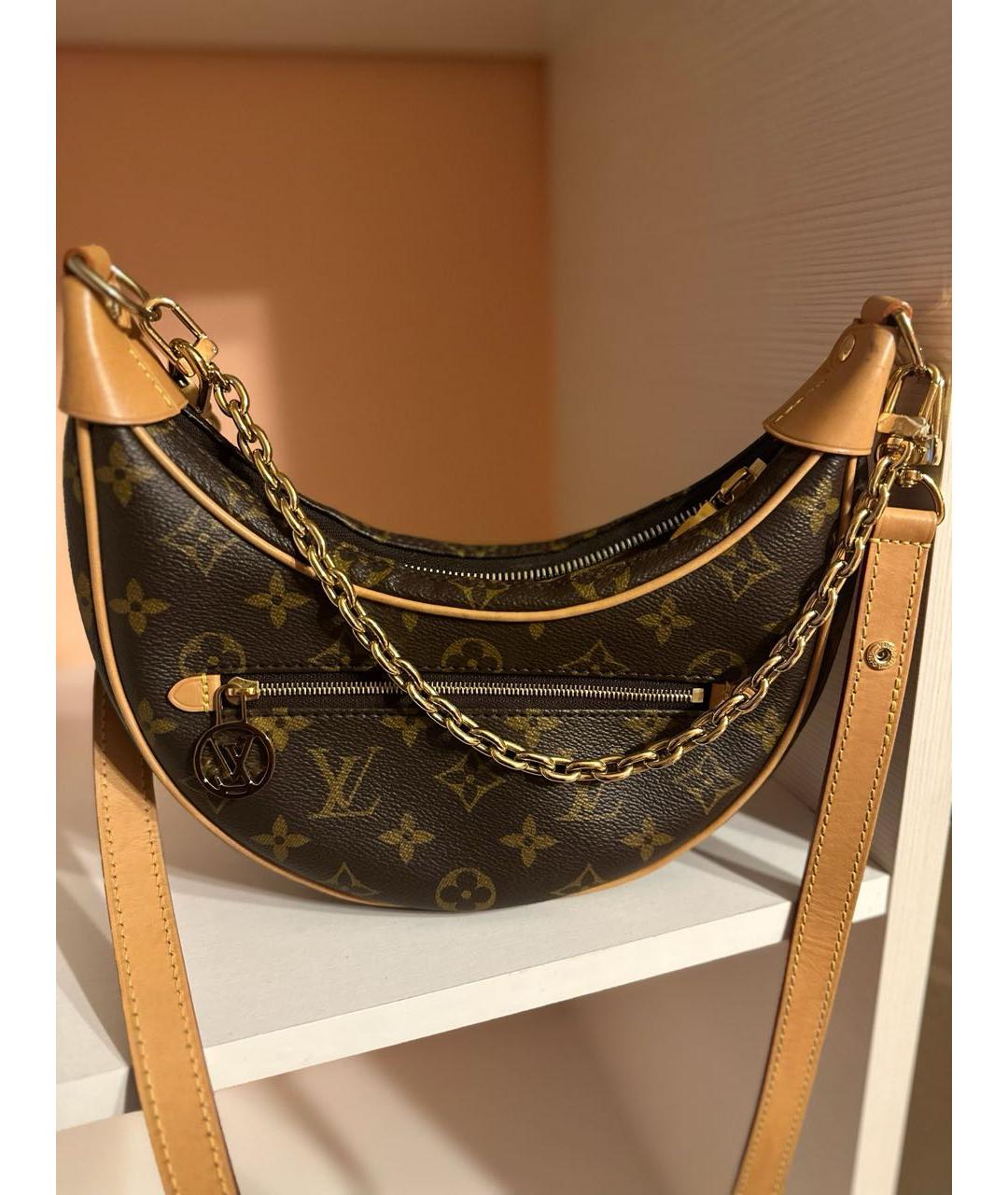 LOUIS VUITTON Коричневая сумка через плечо, фото 3