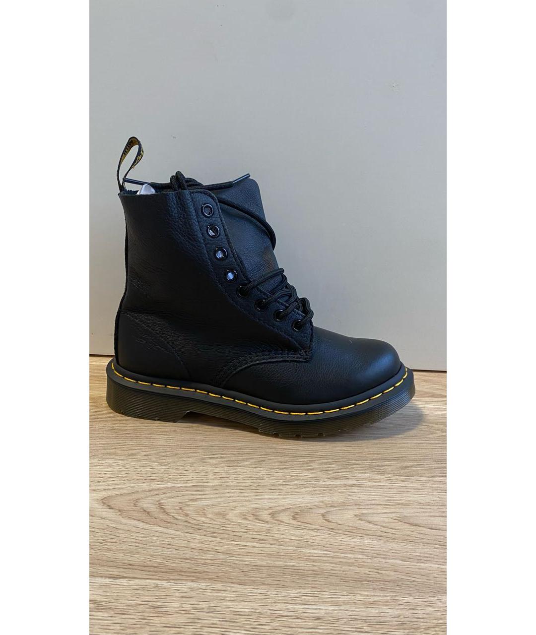 DR. MARTENS Черные кожаные ботинки, фото 7