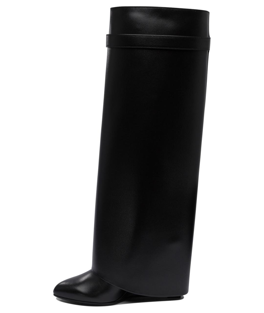 GIVENCHY Черные кожаные сапоги, фото 3