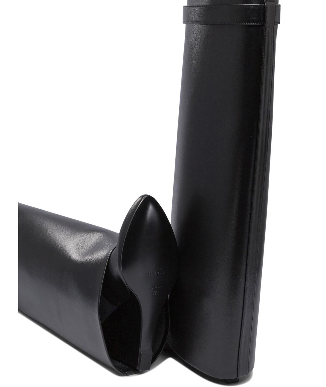 GIVENCHY Черные кожаные сапоги, фото 5
