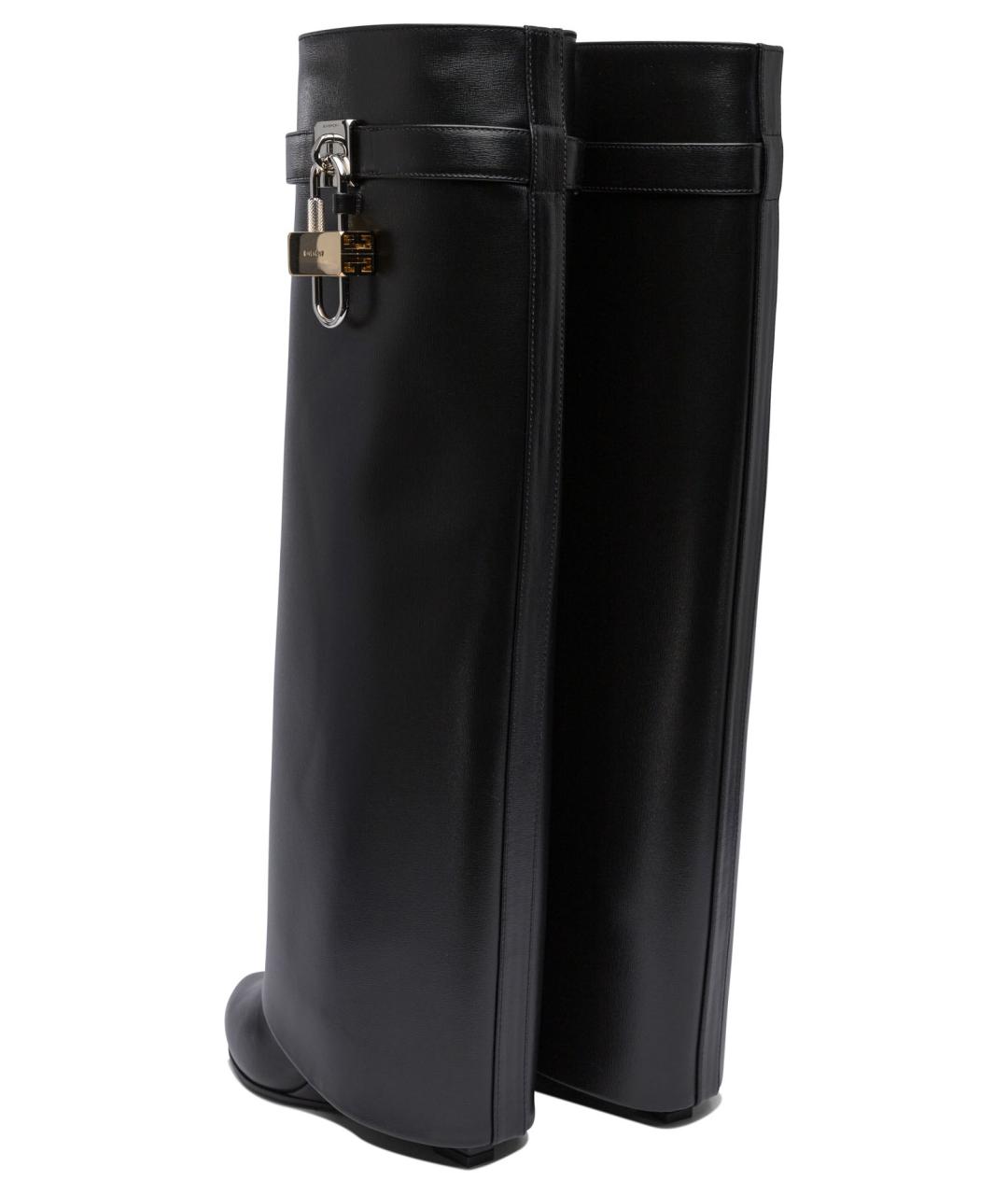 GIVENCHY Черные кожаные сапоги, фото 4