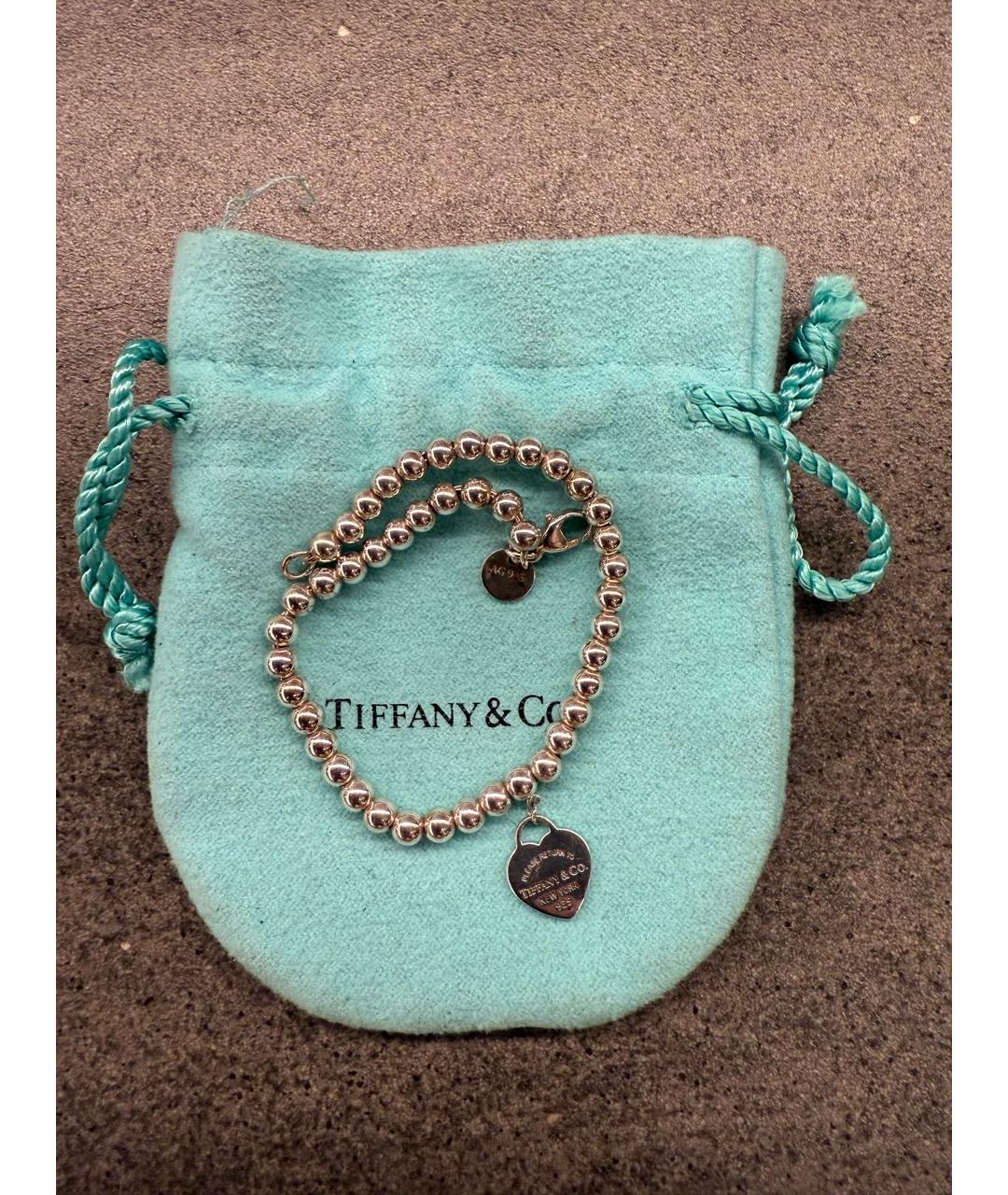 TIFFANY&CO Серебрянный серебряный браслет, фото 2