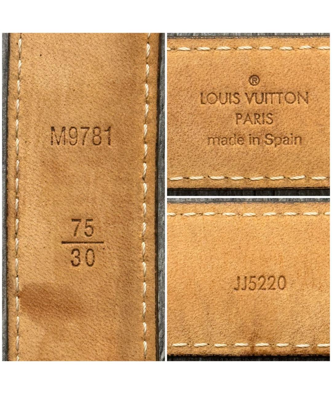 LOUIS VUITTON Коричневый ремень, фото 3