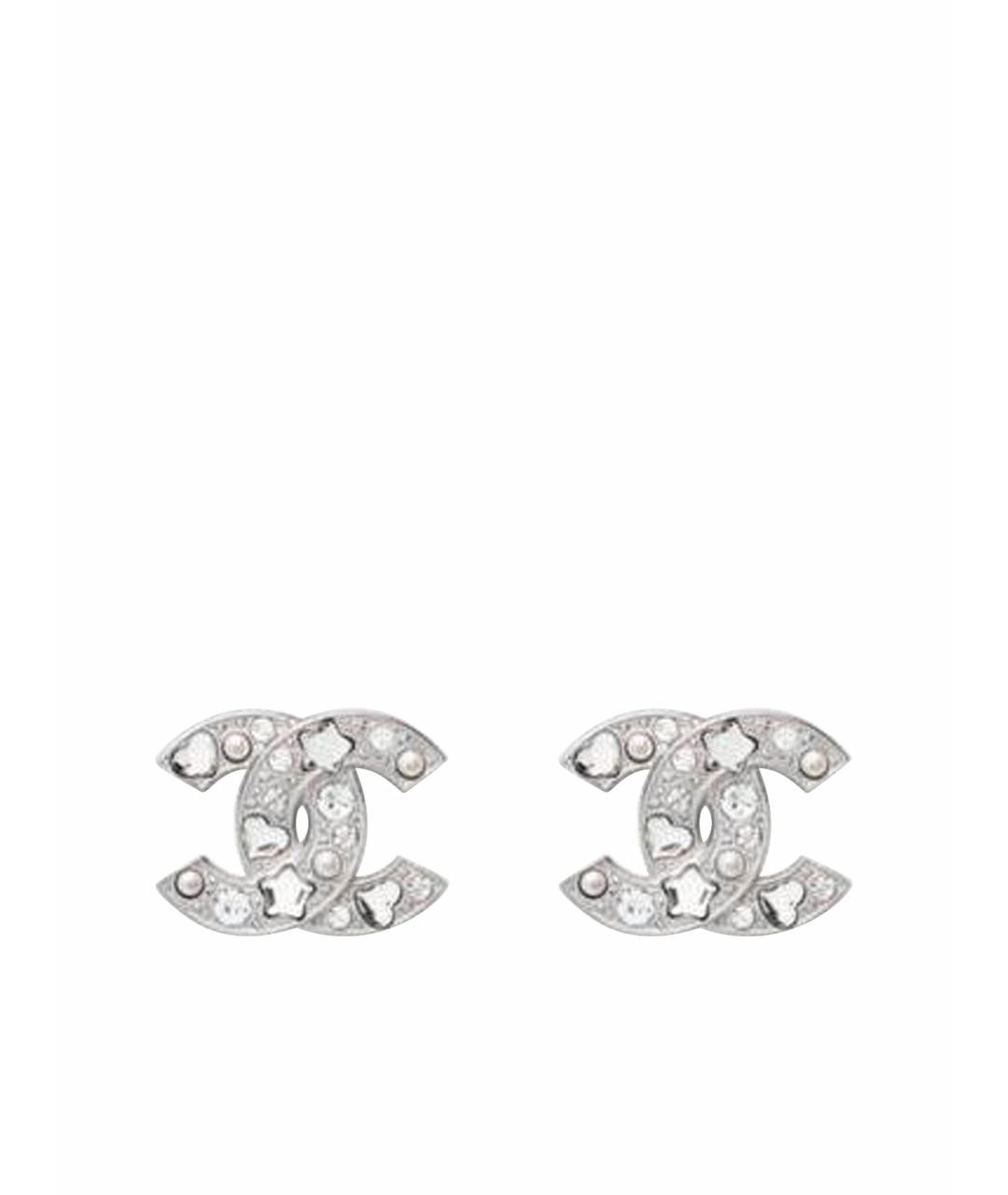 CHANEL Серебряные латунные серьги, фото 1