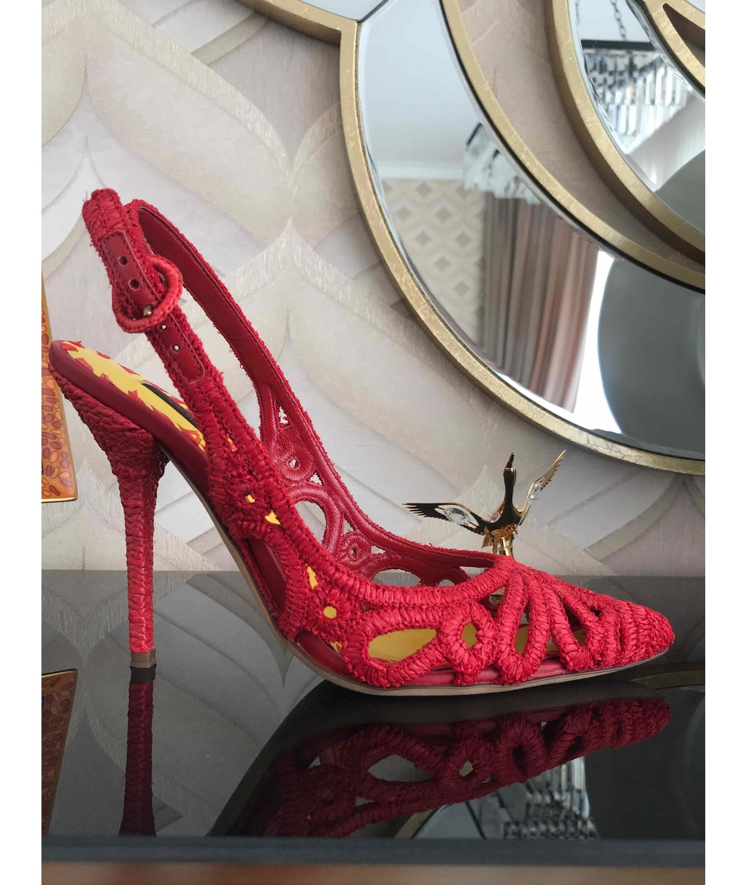 DOLCE&GABBANA Красные туфли, фото 5