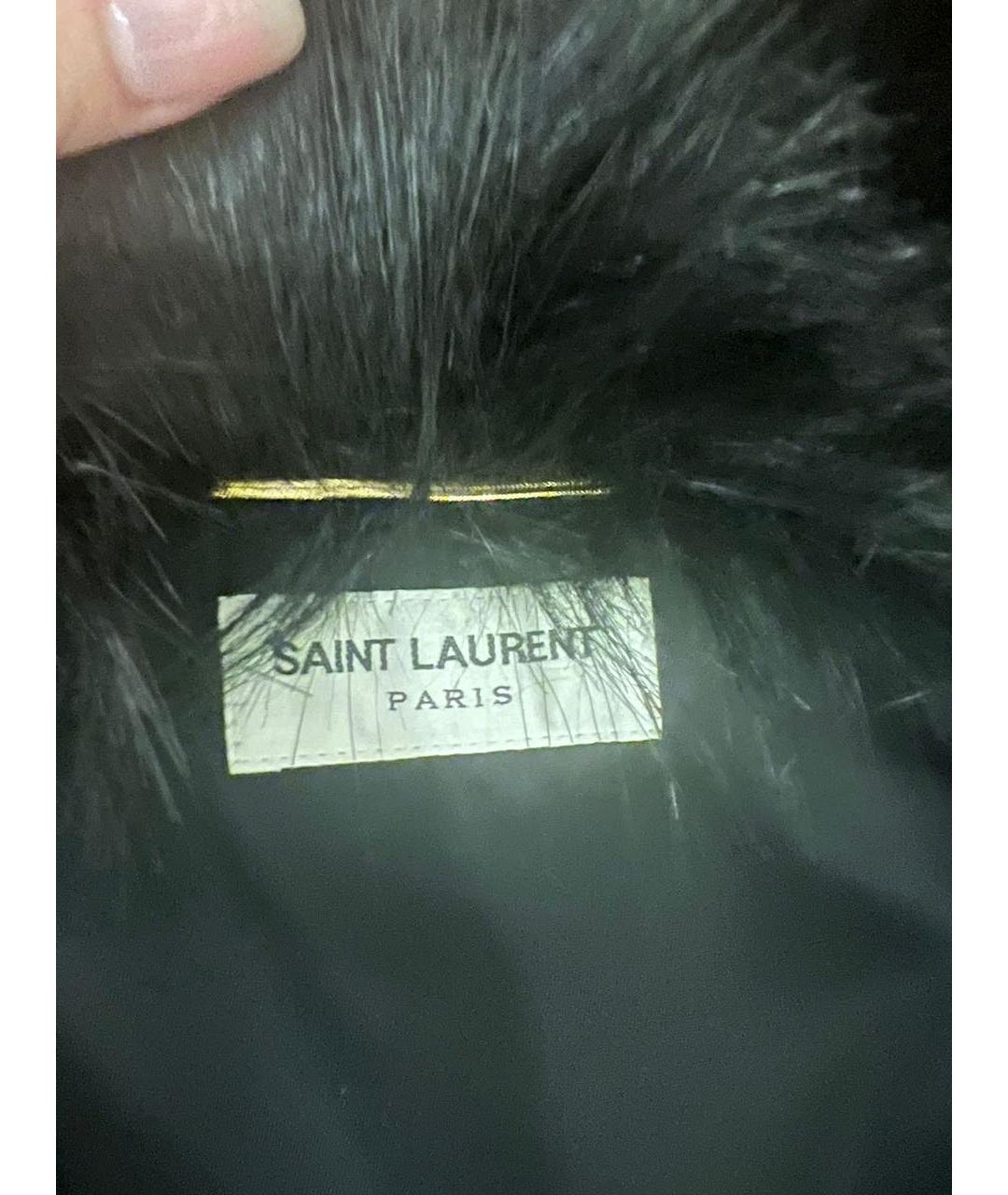 SAINT LAURENT Черная куртка, фото 3