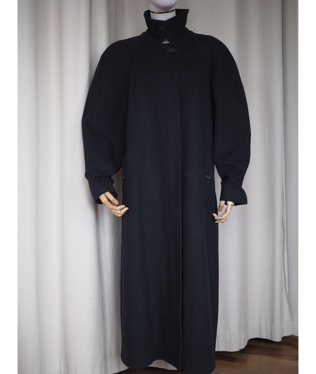 BURBERRY Темно-синее шерстяное пальто, фото 5