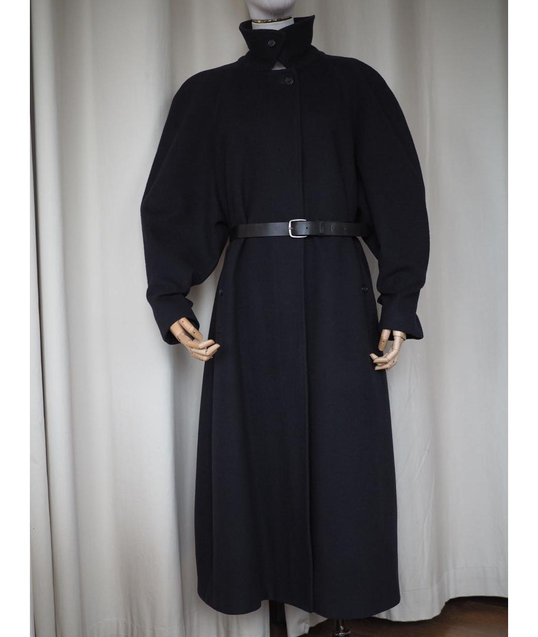 BURBERRY Темно-синее шерстяное пальто, фото 6