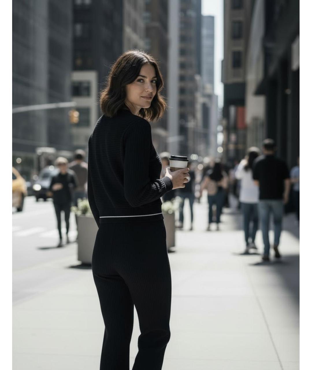 ARMANI EXCHANGE Черный полиэстеровый спортивные костюмы, фото 7