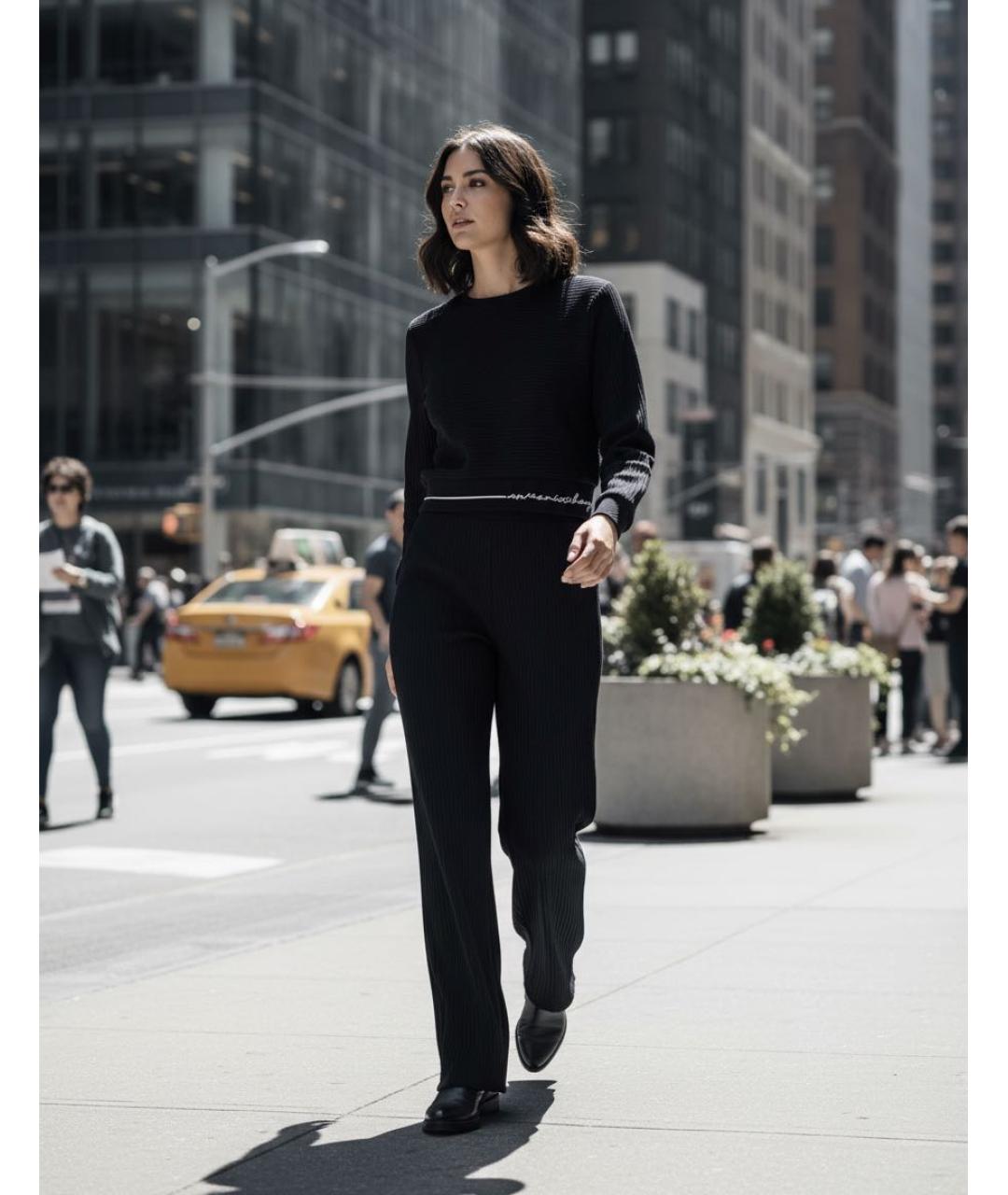 ARMANI EXCHANGE Черный полиэстеровый спортивные костюмы, фото 5