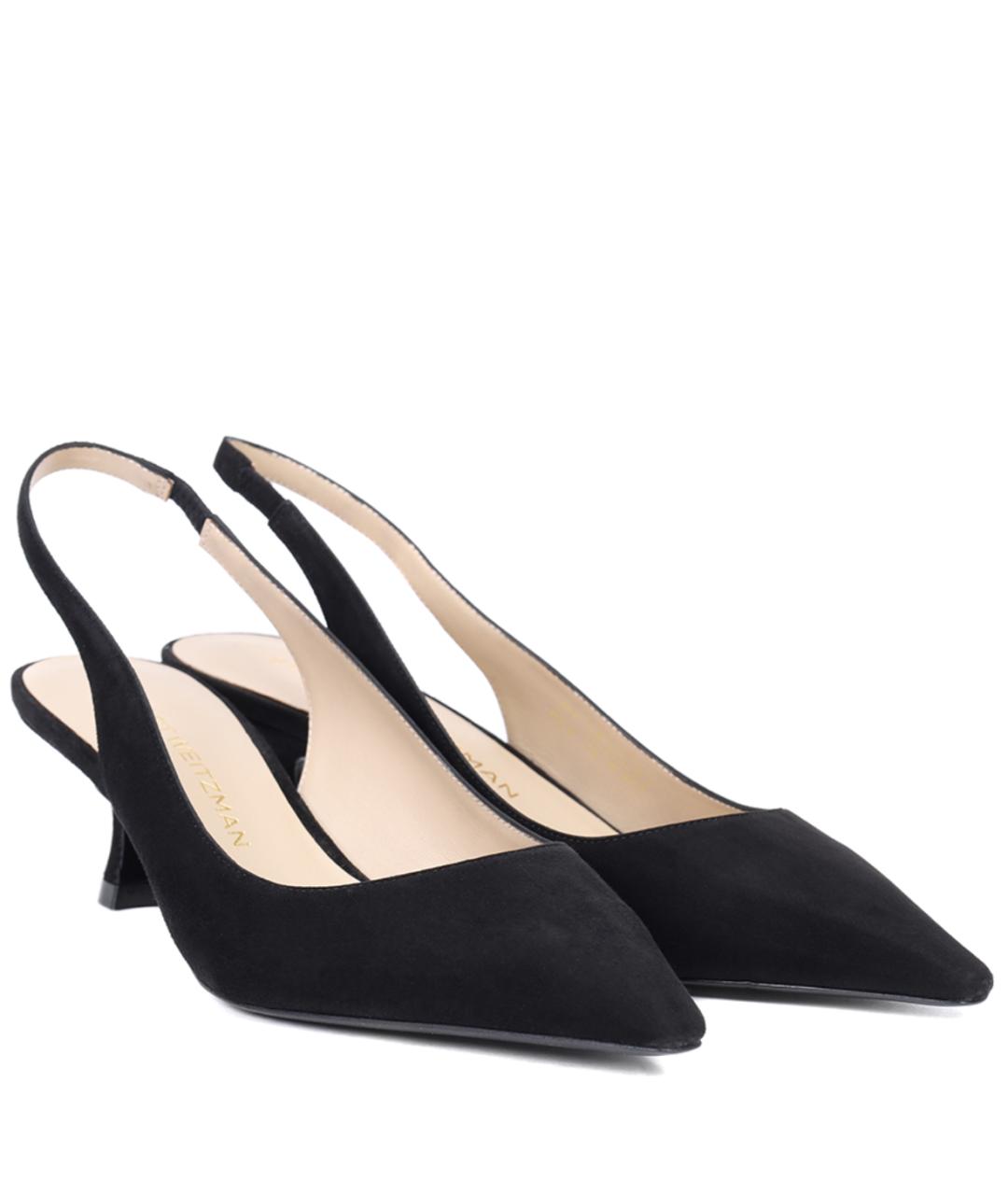 STUART WEITZMAN Черные замшевые туфли, фото 2