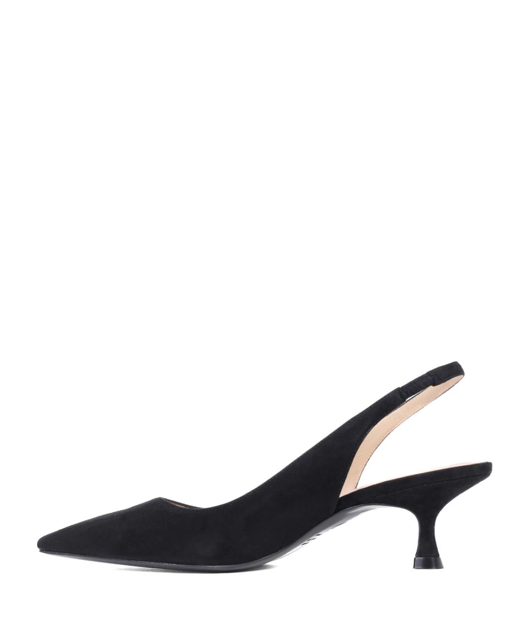 STUART WEITZMAN Черные замшевые туфли, фото 3