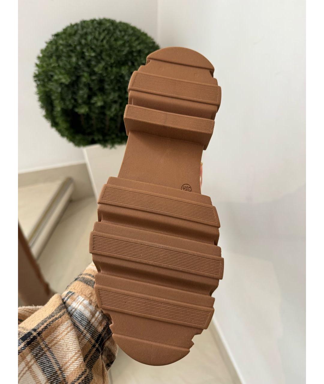 GIABORGHINI Бежевые кожаные сапоги, фото 6