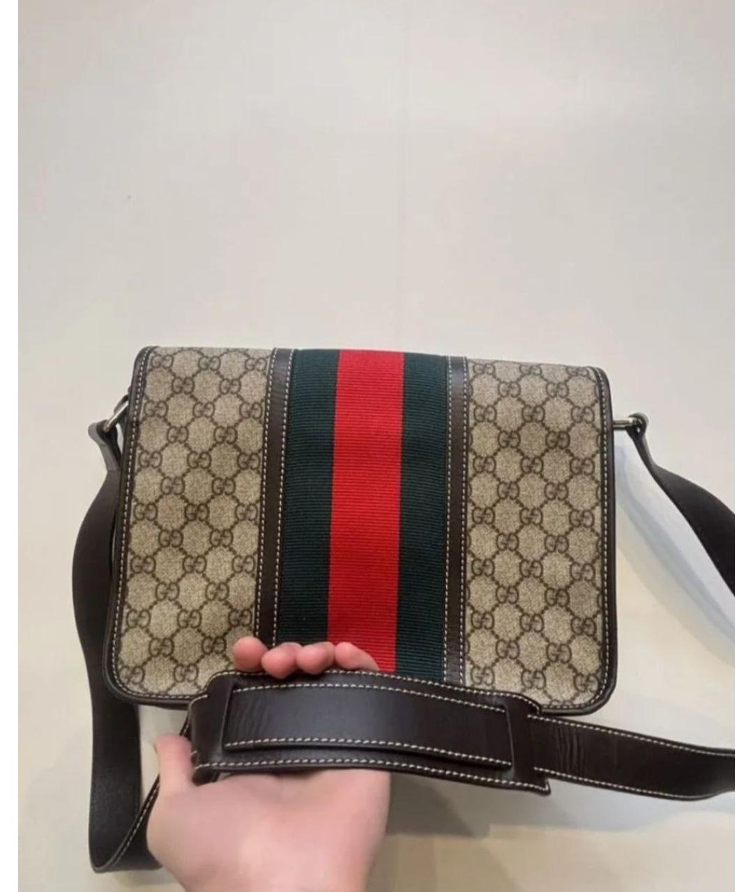 GUCCI Бежевая сумка на плечо, фото 3