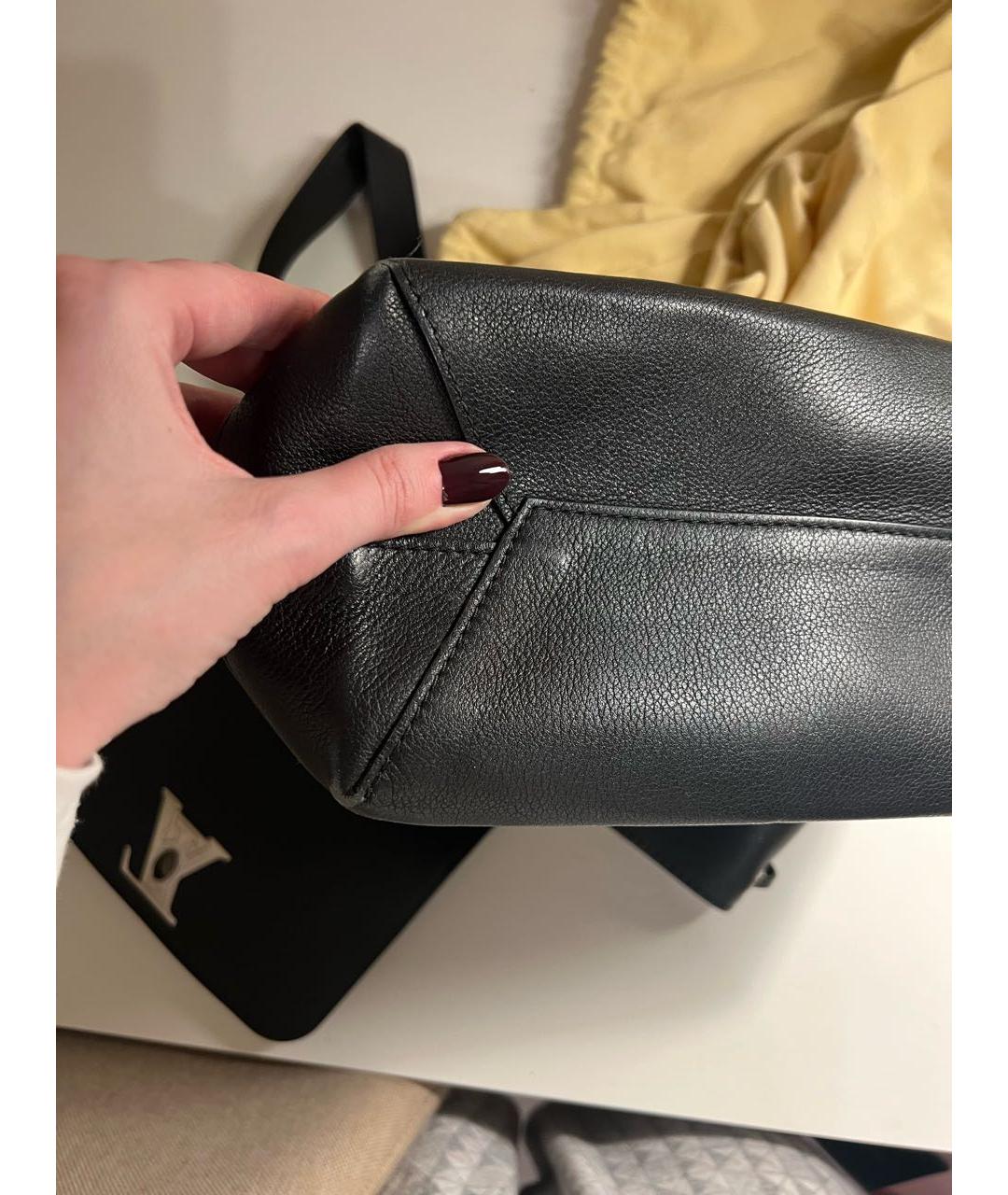 LOUIS VUITTON Черный кожаный рюкзак, фото 5