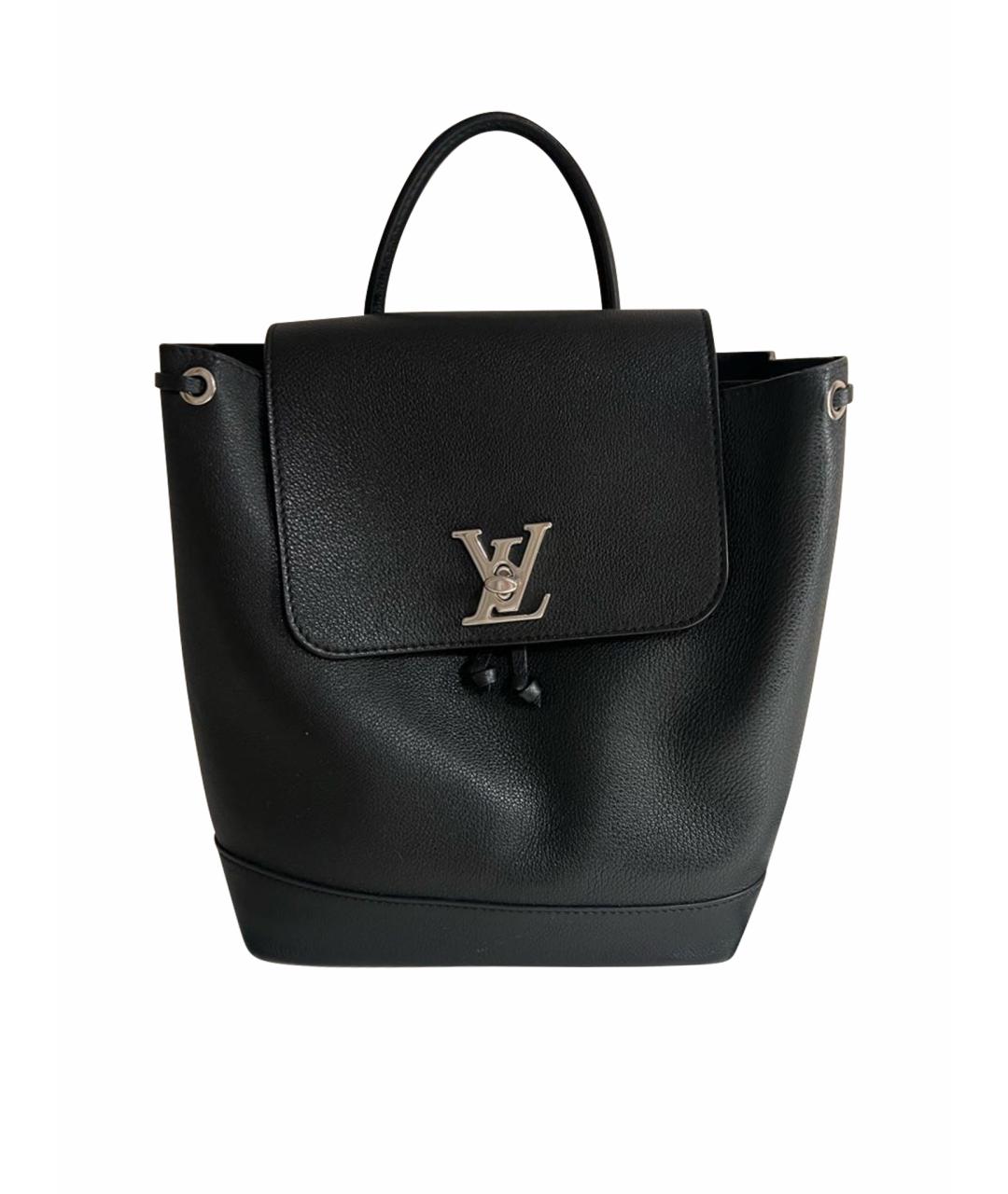 LOUIS VUITTON Черный кожаный рюкзак, фото 1