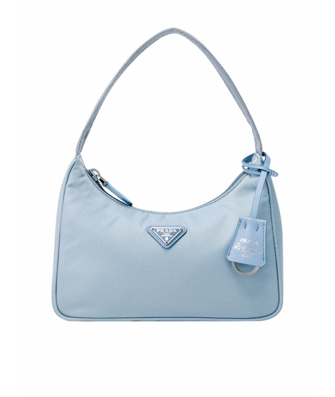 PRADA Голубая сумка с короткими ручками, фото 1