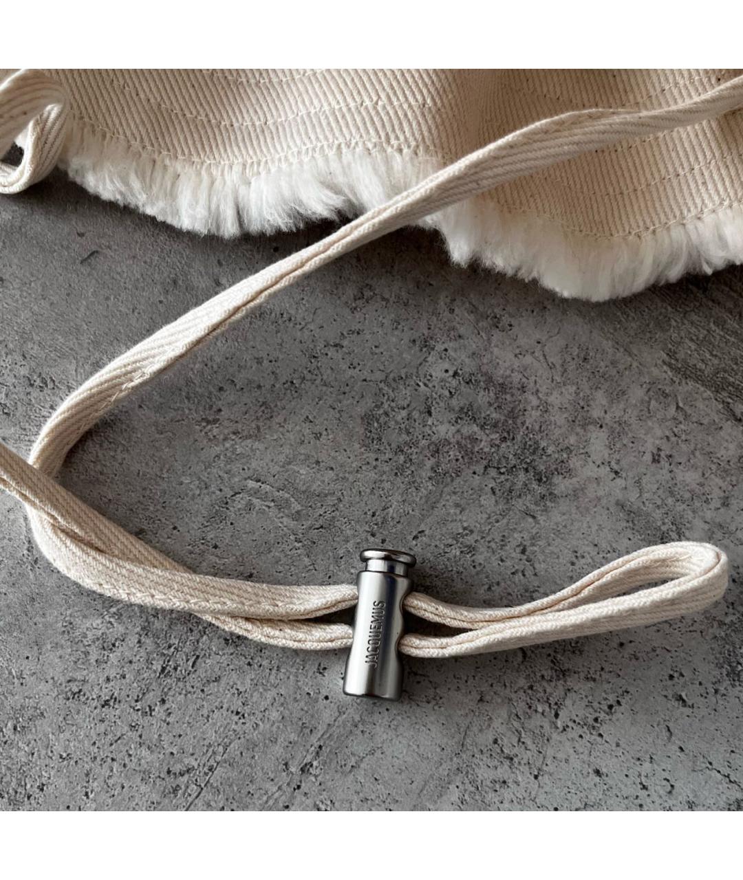 JACQUEMUS Бежевая хлопковая панама, фото 6