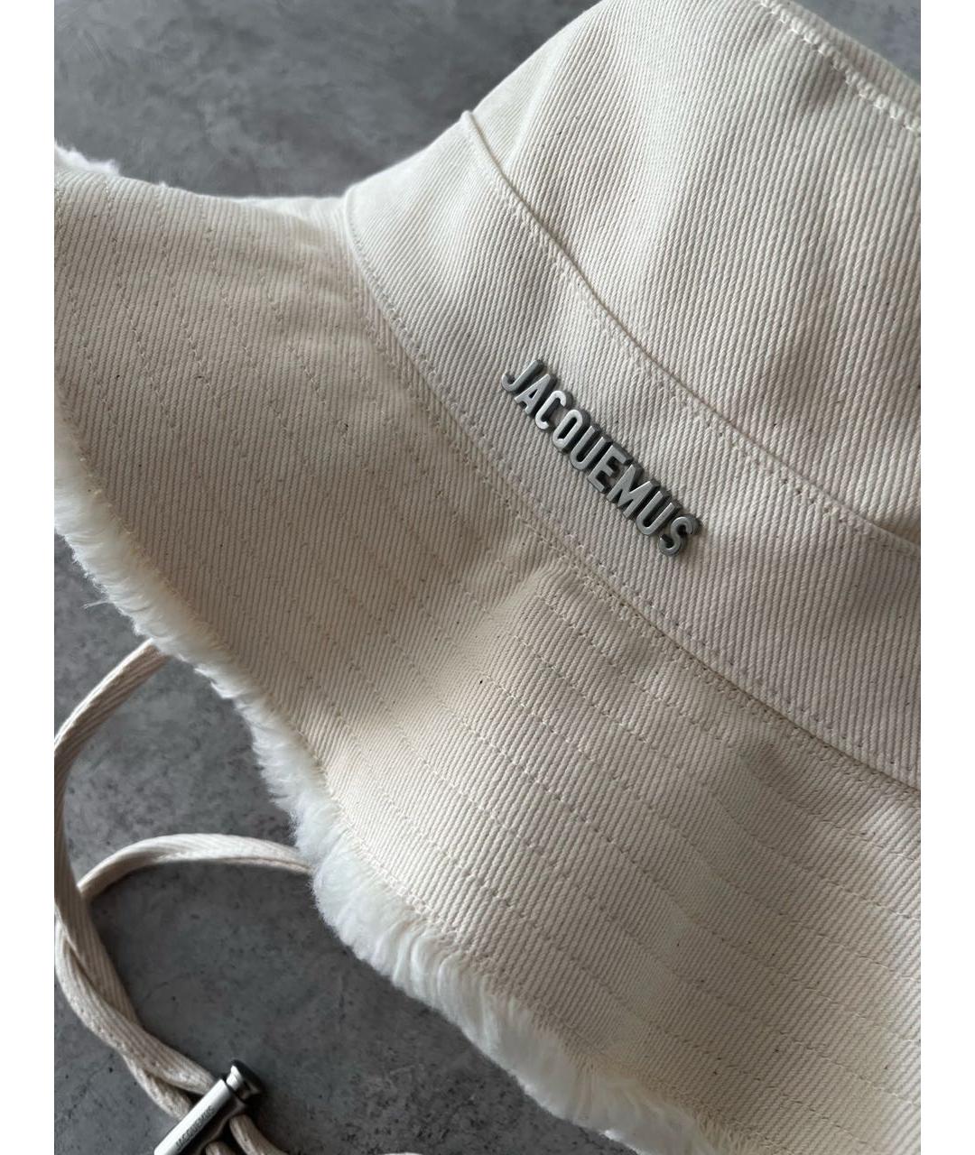 JACQUEMUS Бежевая хлопковая панама, фото 5
