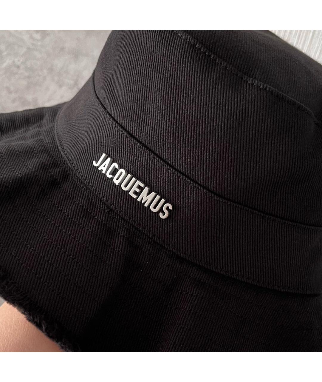 JACQUEMUS Черная хлопковая панама, фото 7