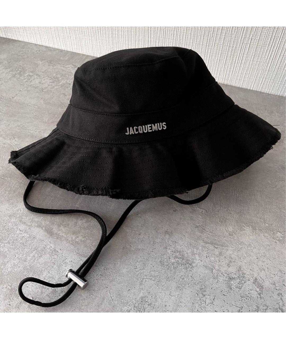 JACQUEMUS Черная хлопковая панама, фото 6