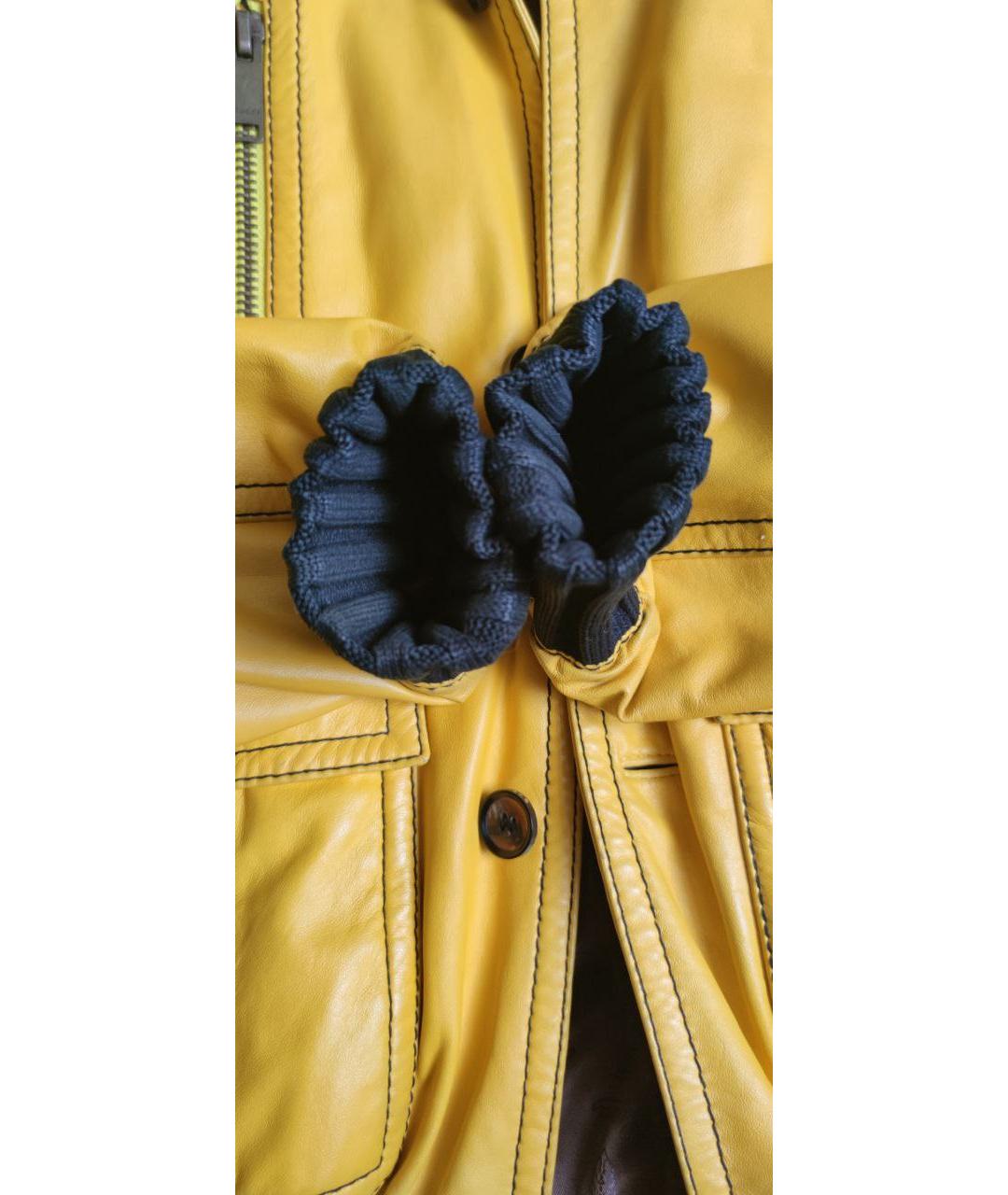 GUCCI Желтая кожаная куртка, фото 8