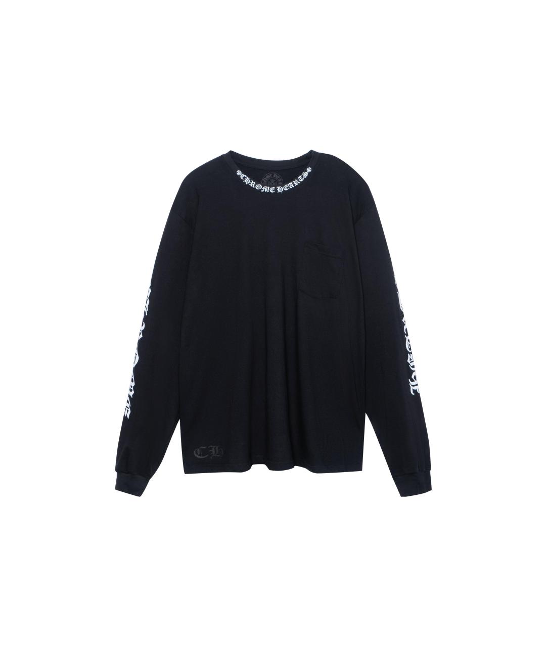 CHROME HEARTS Черная хлопковая футболка, фото 7