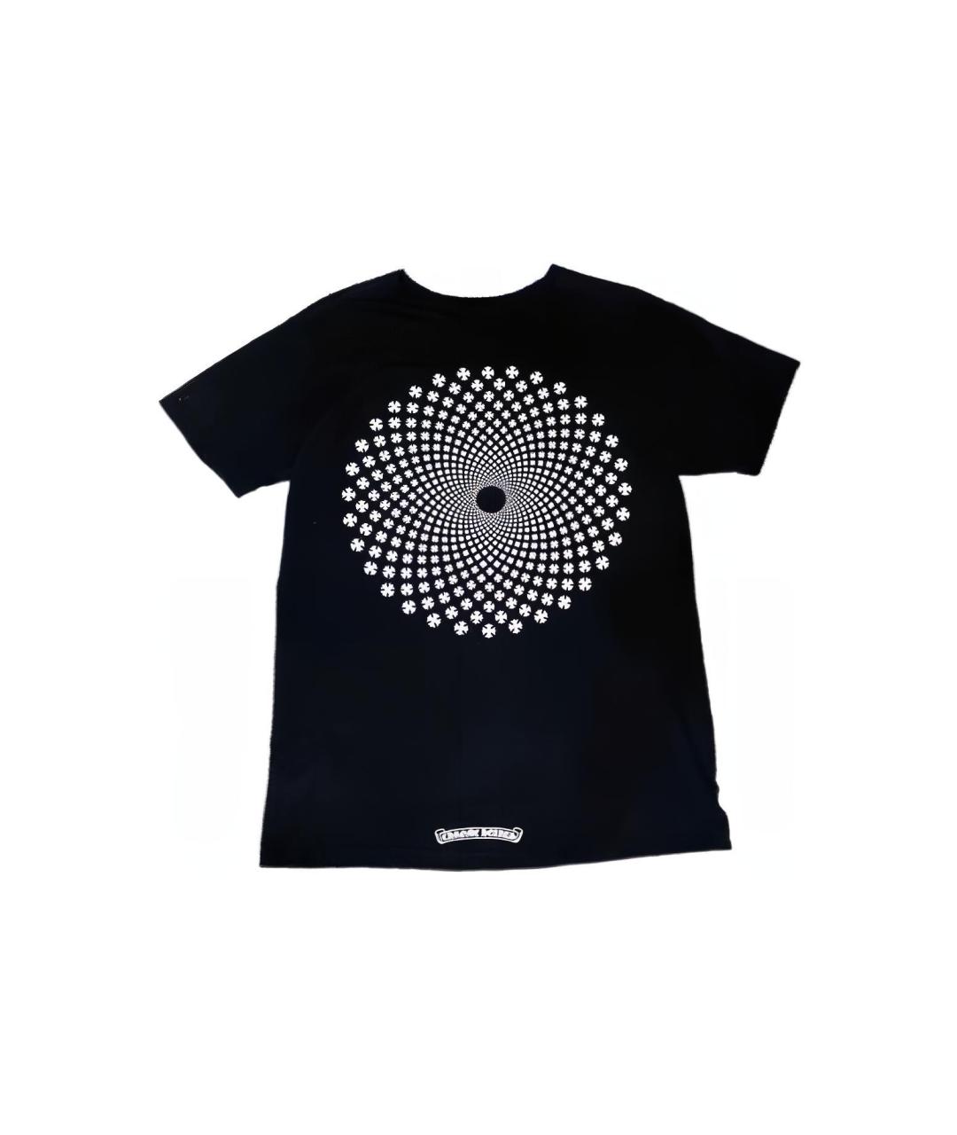 CHROME HEARTS Черная хлопковая футболка, фото 2
