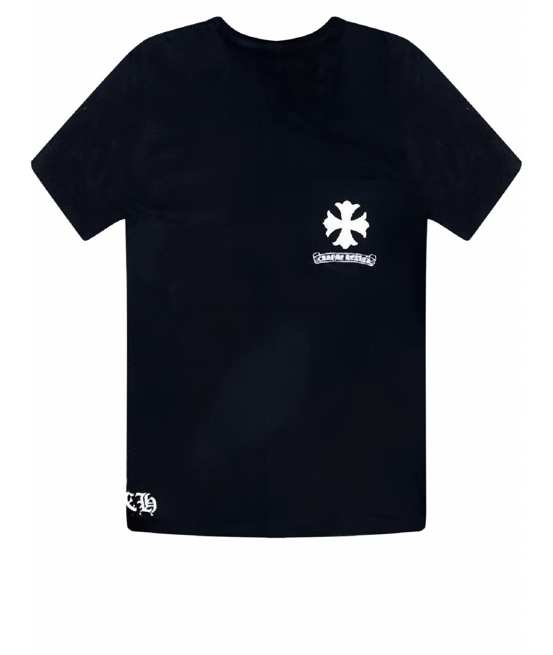 CHROME HEARTS Черная хлопковая футболка, фото 1