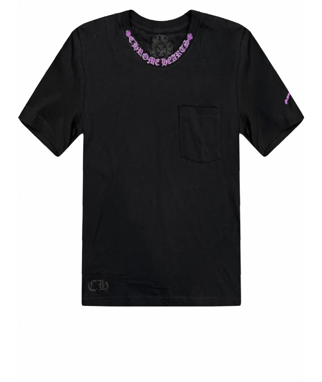 CHROME HEARTS Черная хлопковая футболка, фото 1