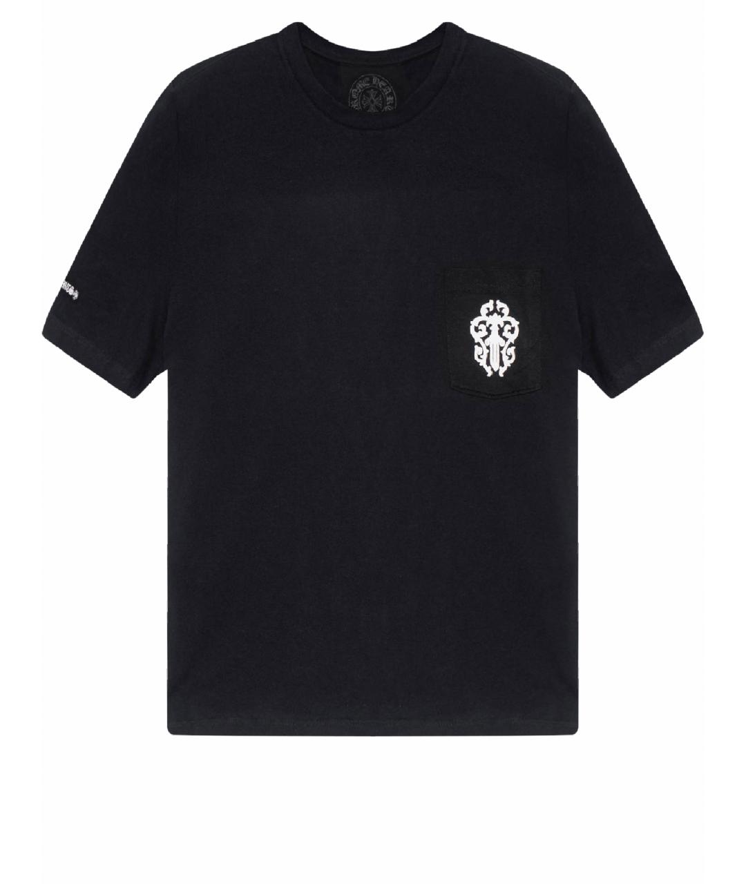 CHROME HEARTS Черная хлопковая футболка, фото 1