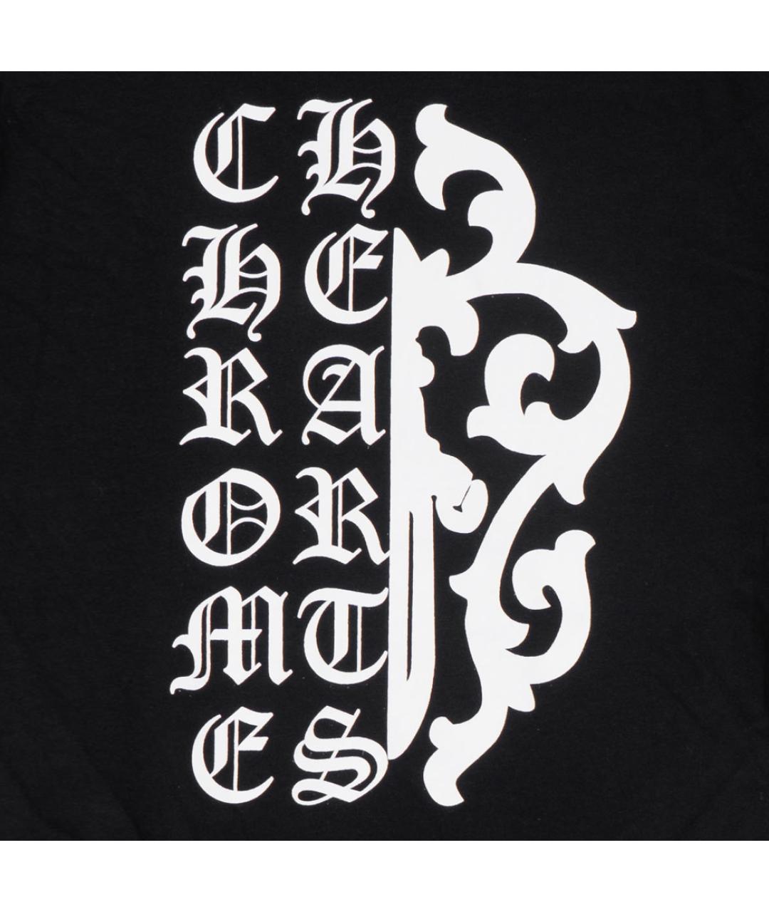 CHROME HEARTS Черная хлопковая футболка, фото 5