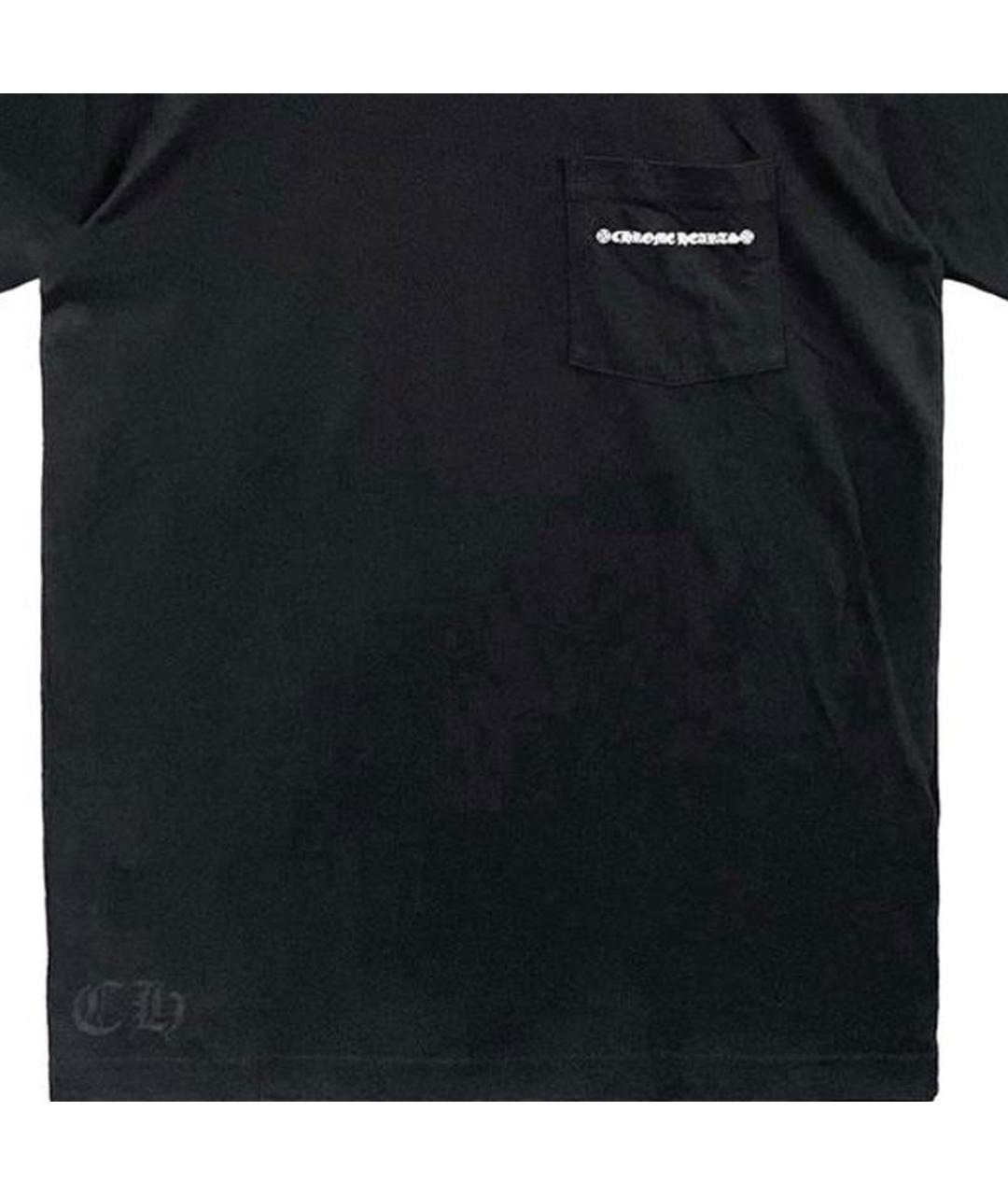 CHROME HEARTS Черная хлопковая футболка, фото 4