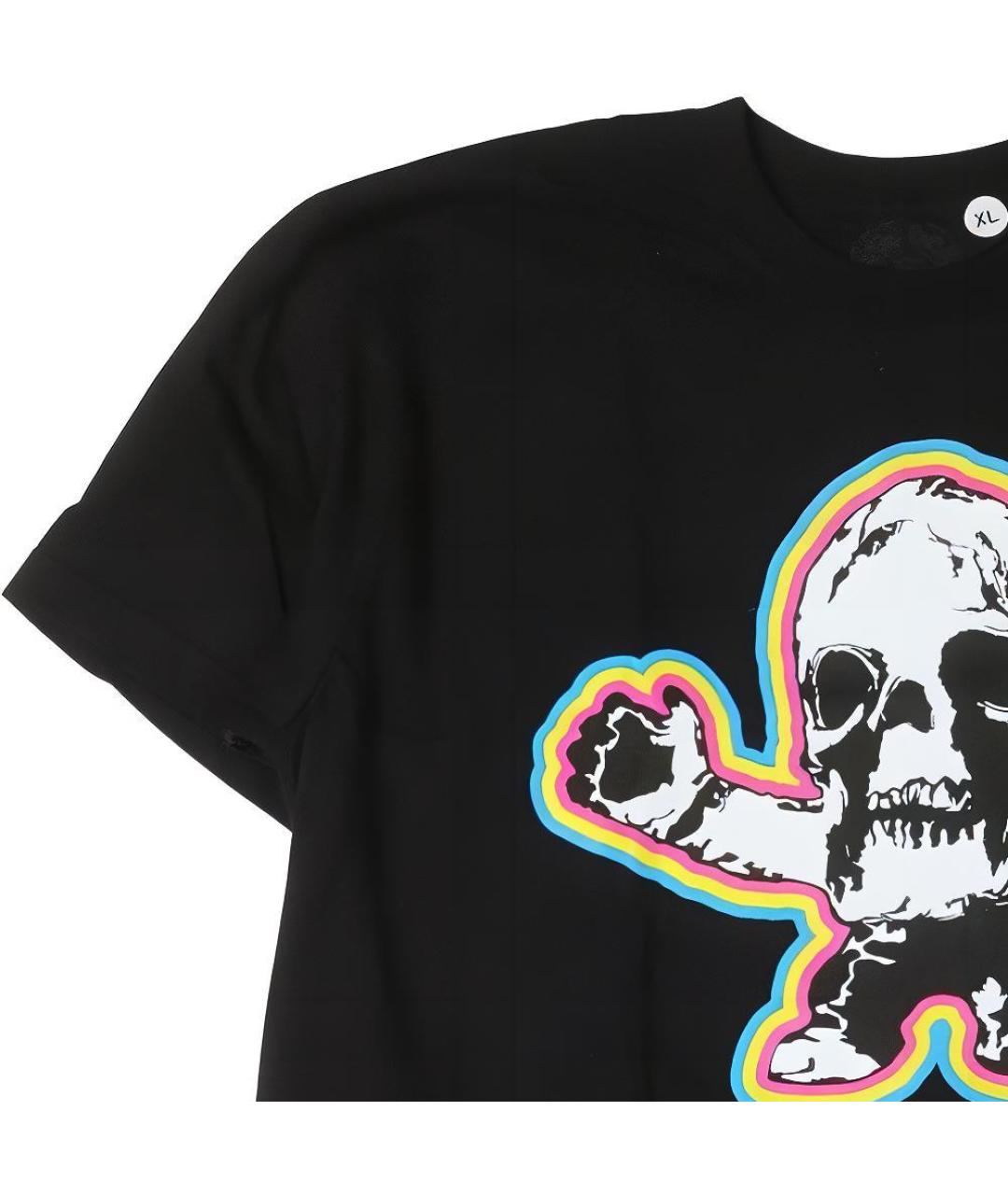 CHROME HEARTS Черная хлопковая футболка, фото 4