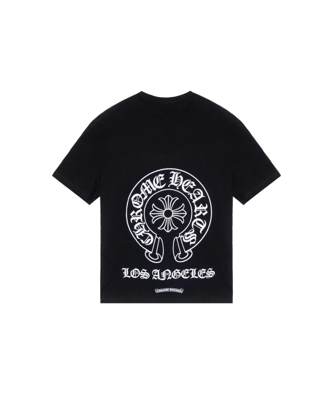 CHROME HEARTS Черная хлопковая футболка, фото 2
