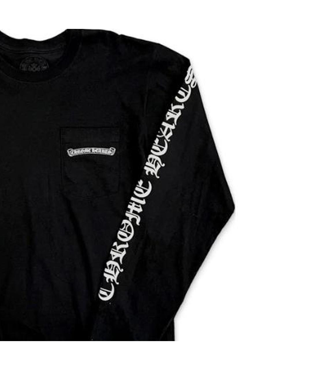 CHROME HEARTS Черная хлопковая футболка, фото 8