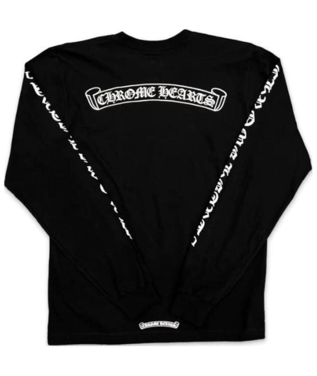 CHROME HEARTS Черная хлопковая футболка, фото 2