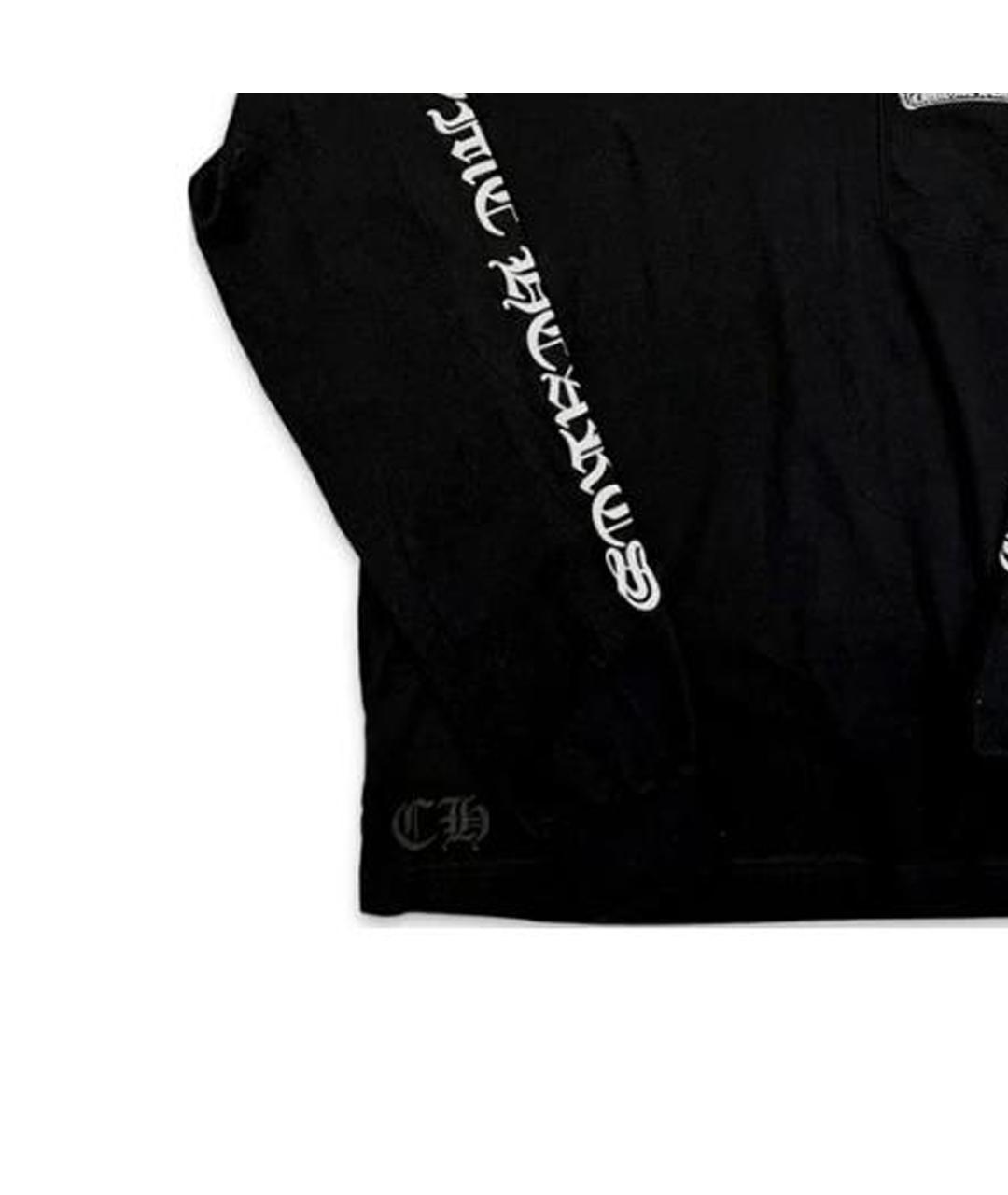 CHROME HEARTS Черная хлопковая футболка, фото 6