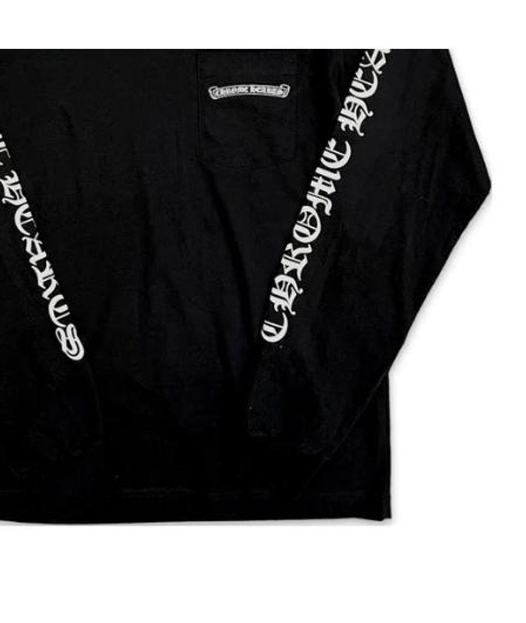 CHROME HEARTS Черная хлопковая футболка, фото 7